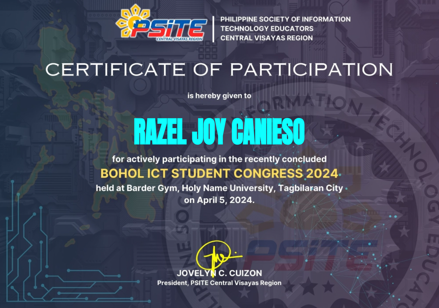 Certificate 10
