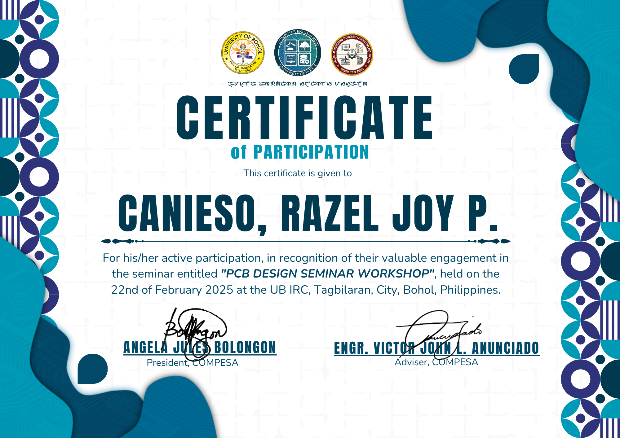 Certificate 2
