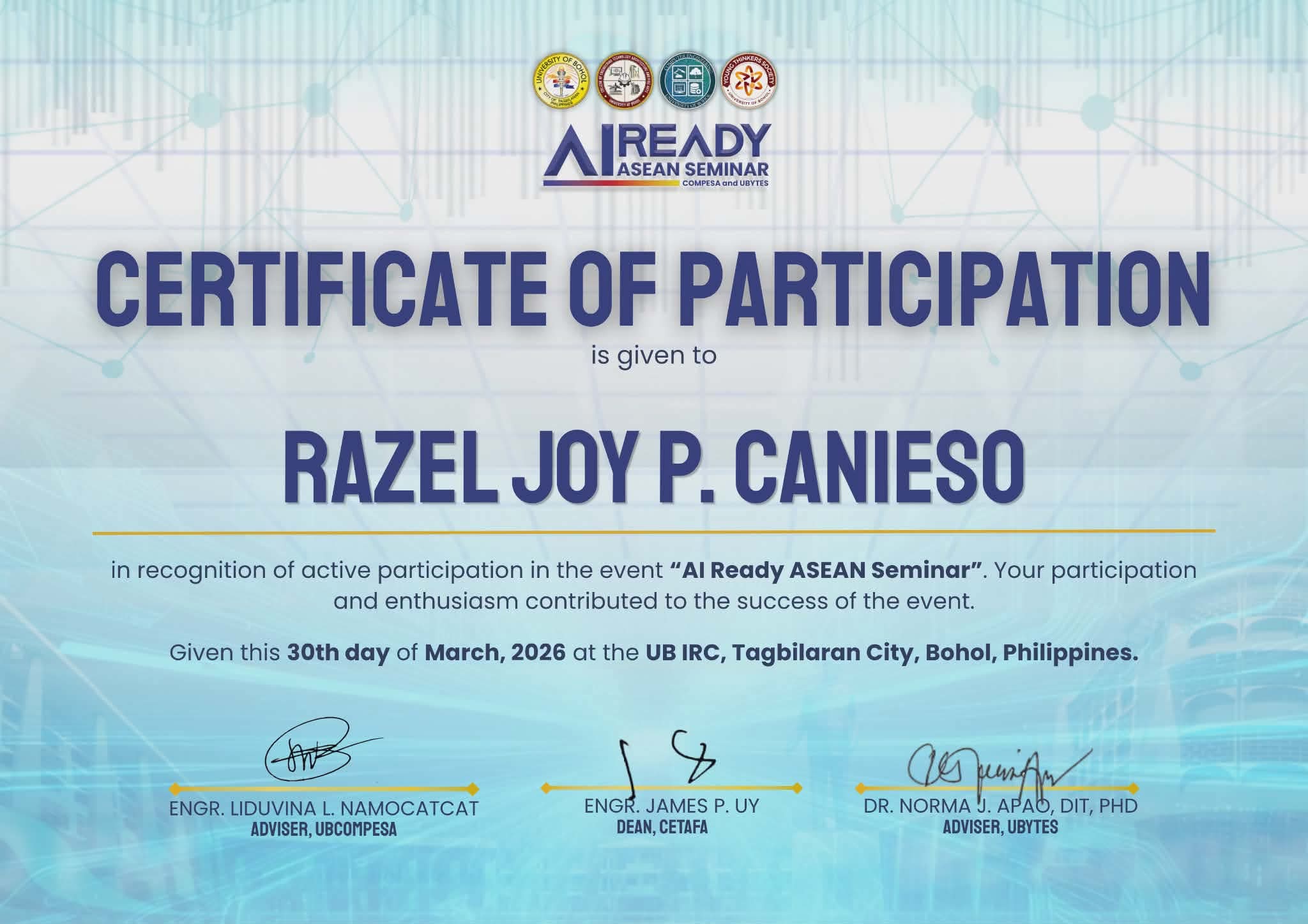 Certificate 20