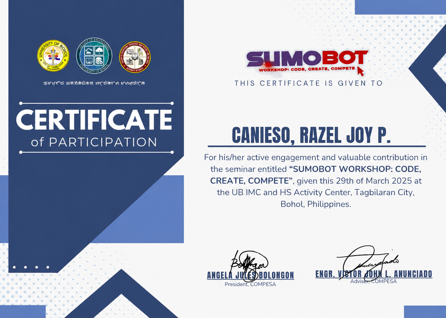 Certificate 22