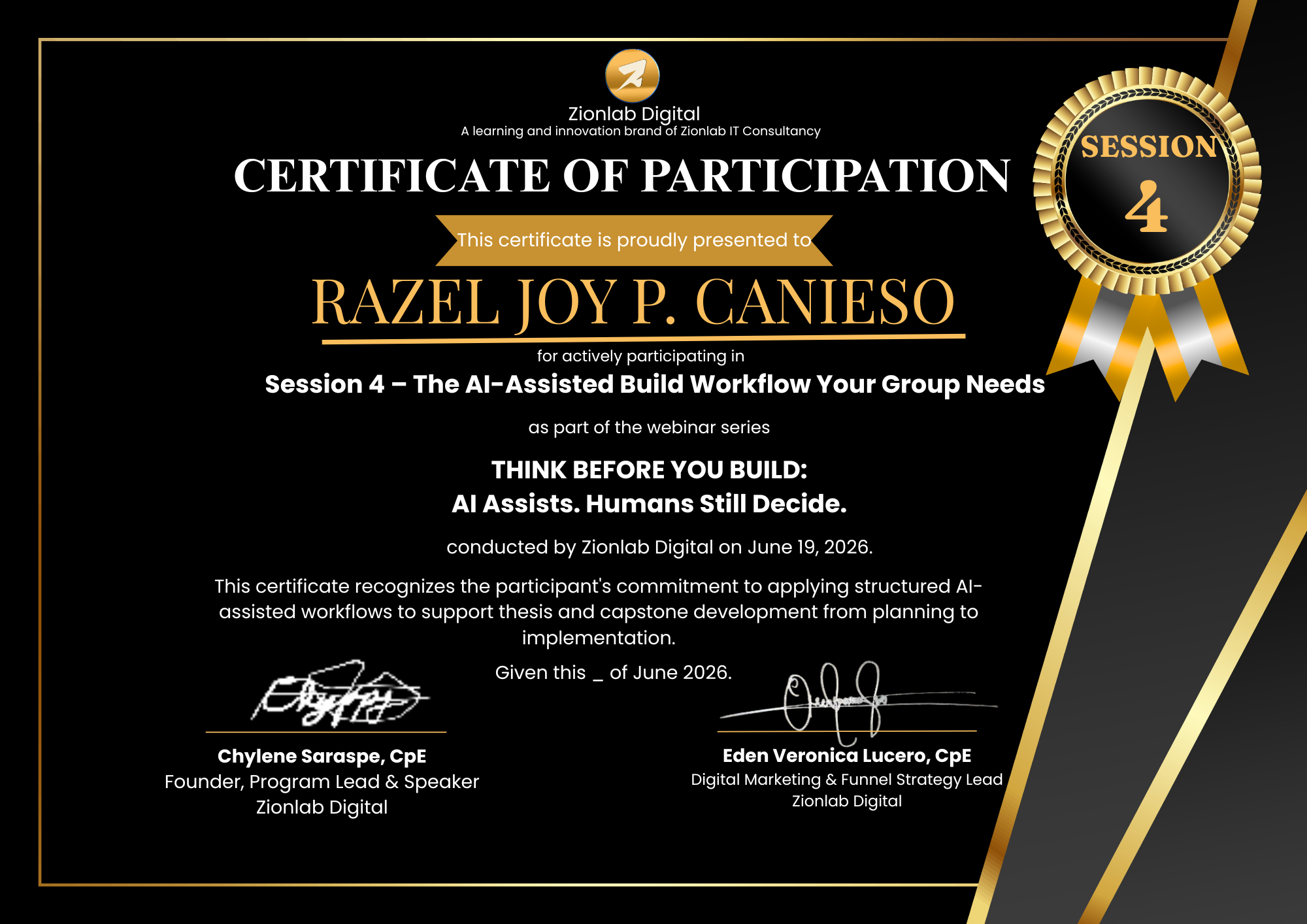 Certificate 28
