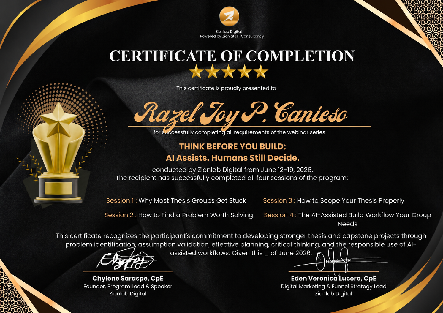 Certificate 29