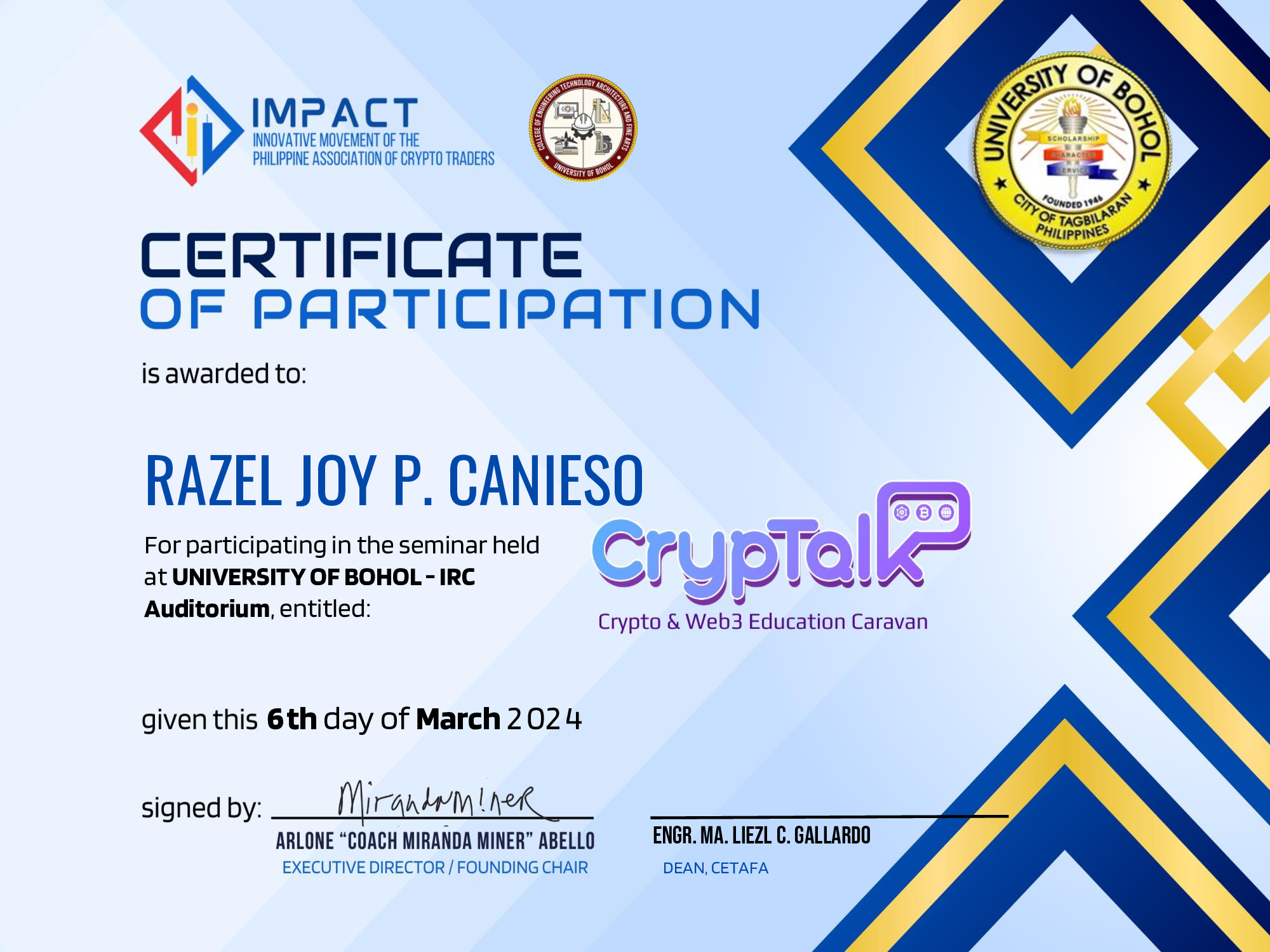 Certificate 5